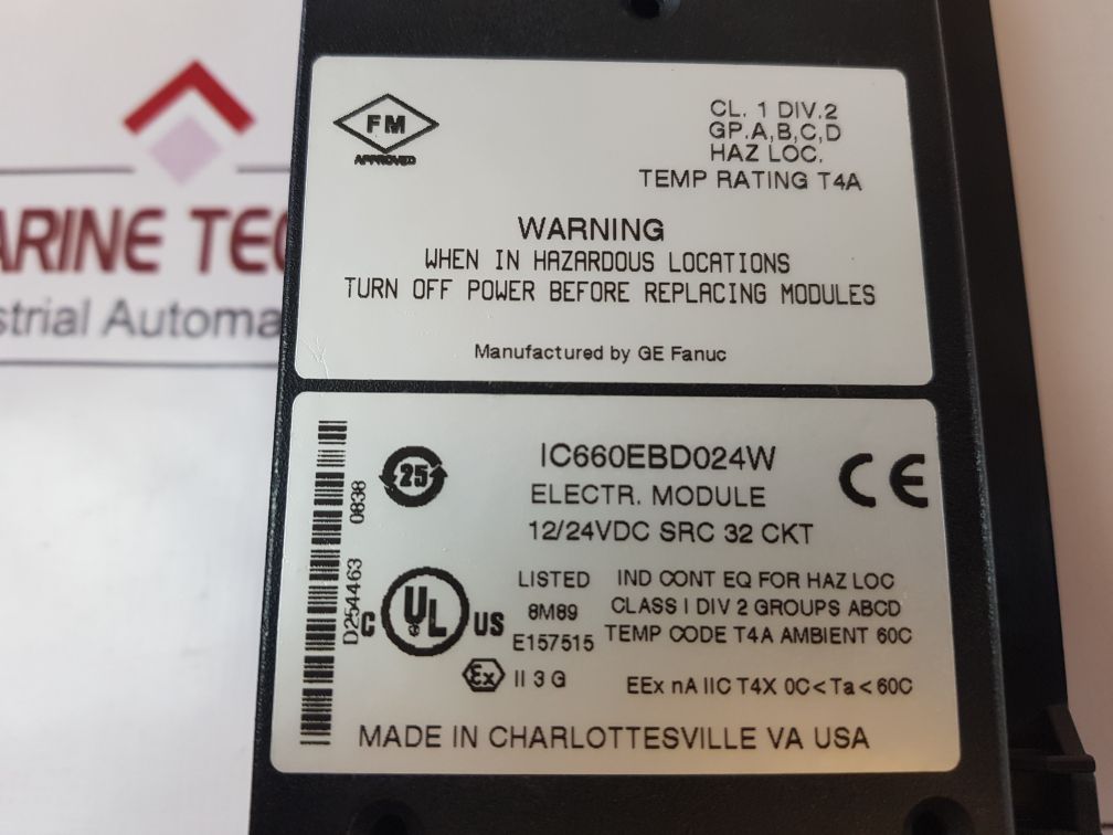 Ge Fanuc Ic660Bbd024 Genius IO Module Ic660Tbd024K