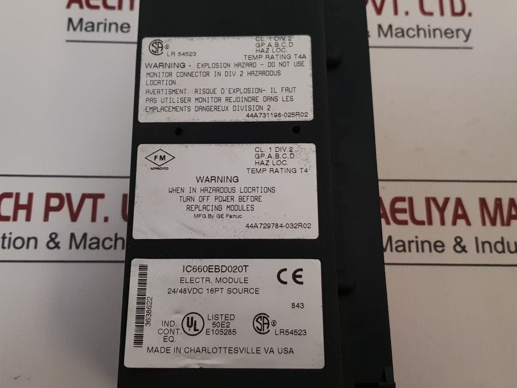Ge Fanuc Ic660Ebd020T Electronic Assembly Module