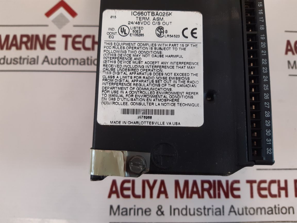 Ge Fanuc Ic660Tba025K/Ic660Bba025 Electric Module