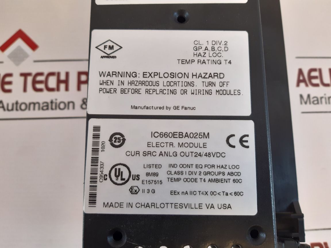 Ge Fanuc Ic660Tba025K/Ic660Bba025 Electric Module