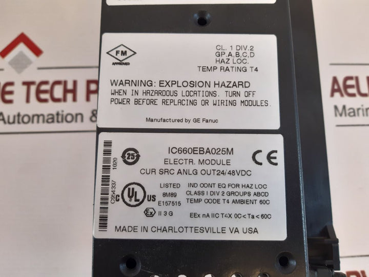 Ge Fanuc Ic660Tba025K/Ic660Bba025 Electric Module