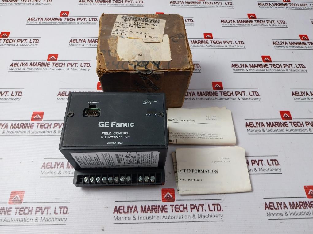 Ge Fanuc Ic670Gbi002H Genius Field Control Bus Interface Unit