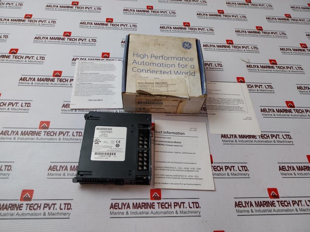 Ge Fanuc Ic693Cmm302Q Enhanced Genuis Communications Ethernet Interface Module