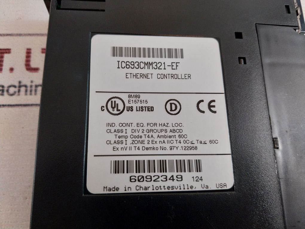 Ge Fanuc Ic693Cmm321-ef Ethernet Controller
