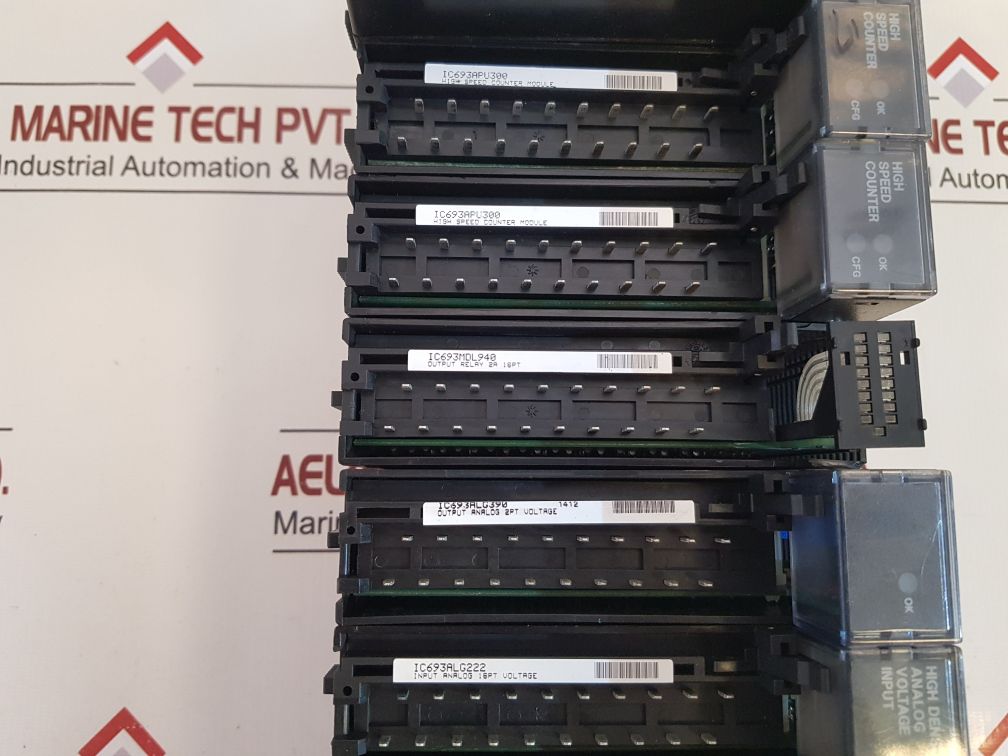 Ge Fanuc Ic693Mdl940,Ic693Apu300,Ic693Alg222,Ic693Mdl645,Ic693Cpu360-cg,Ic693Pwr321I Programmable Controller Base 10-slot