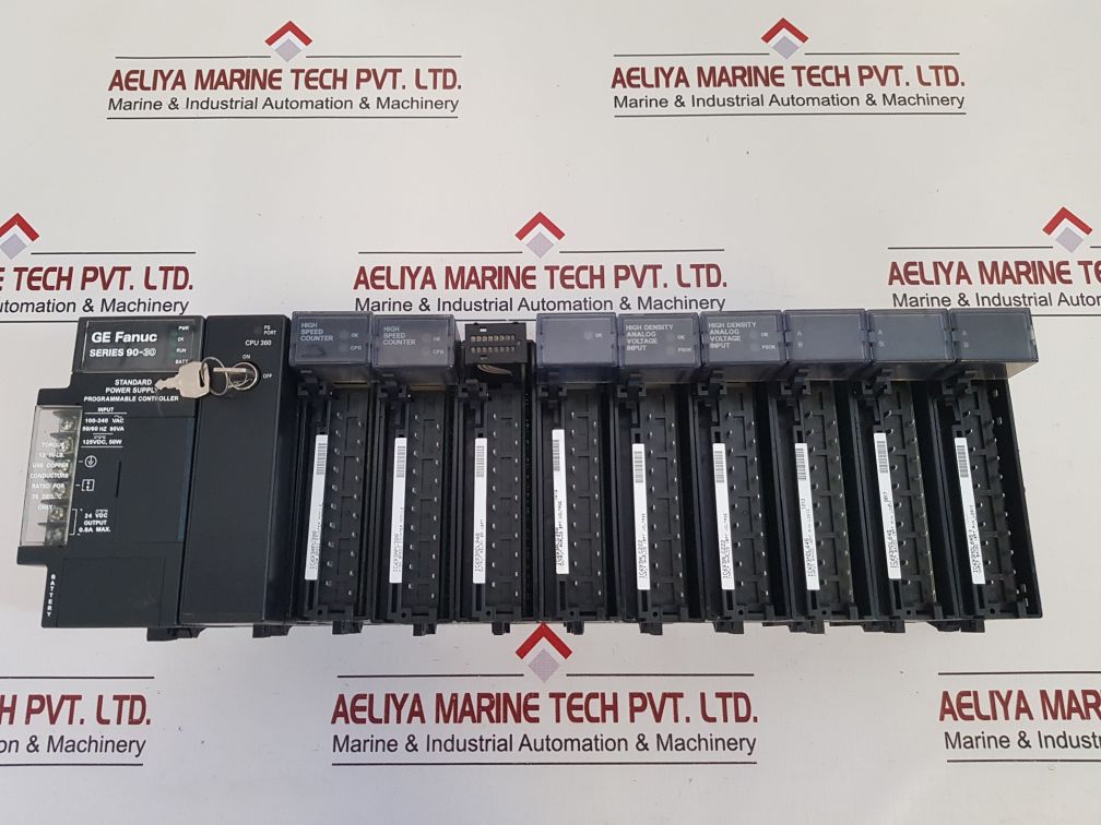 Ge Fanuc Ic693Mdl940,Ic693Apu300,Ic693Alg222,Ic693Mdl645,Ic693Cpu360-cg,Ic693Pwr321I Programmable Controller Base 10-slot
