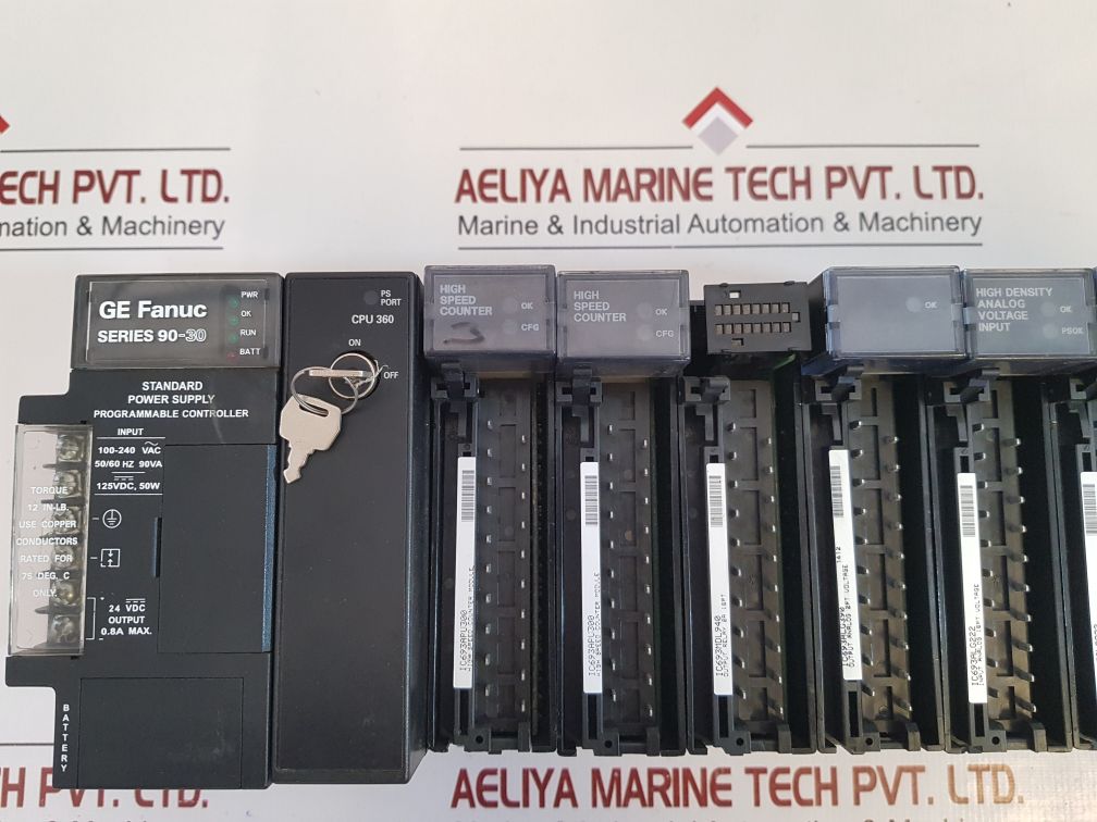 Ge Fanuc Ic693Mdl940,Ic693Apu300,Ic693Alg222,Ic693Mdl645,Ic693Cpu360-cg,Ic693Pwr321I Programmable Controller Base 10-slot