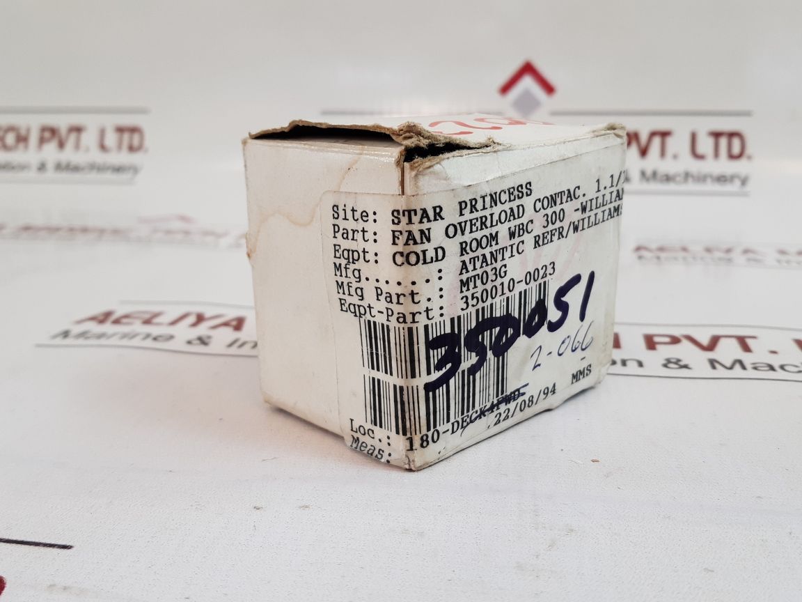 General Electric Mt03G Overload Relay