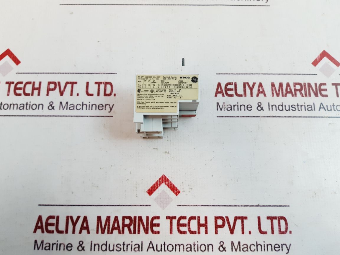 General Electric Mt03G Overload Relay