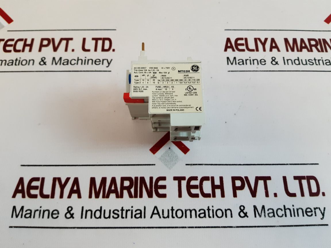 Ge Mt03H Overload Relay 1,35-2A