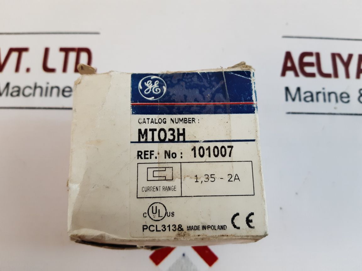 Ge Mt03H Overload Relay 1,35-2A