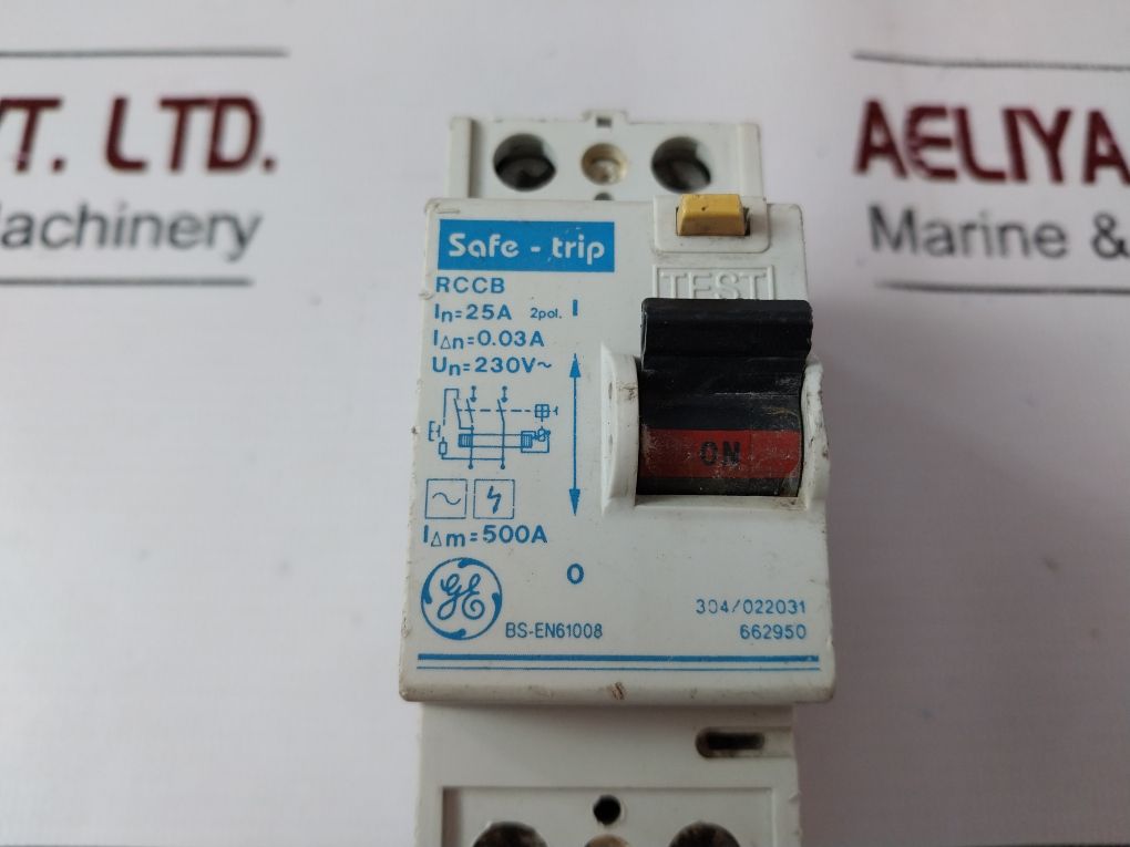 General Electric Rccb Circuit Breaker 25A 304/022031 662950