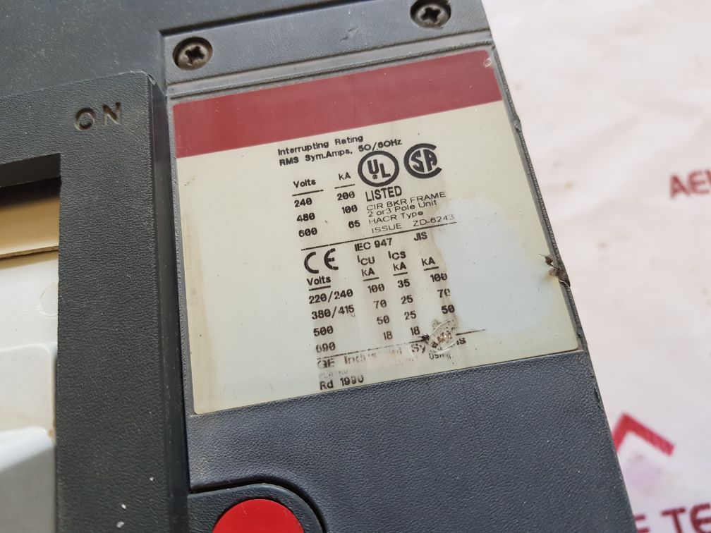 Ge Skpa36At1200 Circuit Breaker Srpk1200A Hi I.C.