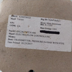 Ge Unik 5000 Pressure Sensor With Efc28279Ptx1400