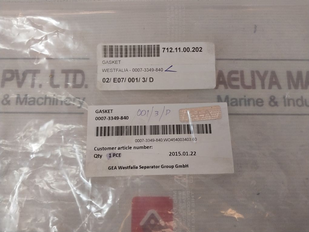 Gea 0007-3349-840 Gasket
