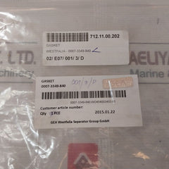 Gea 0007-3349-840 Gasket