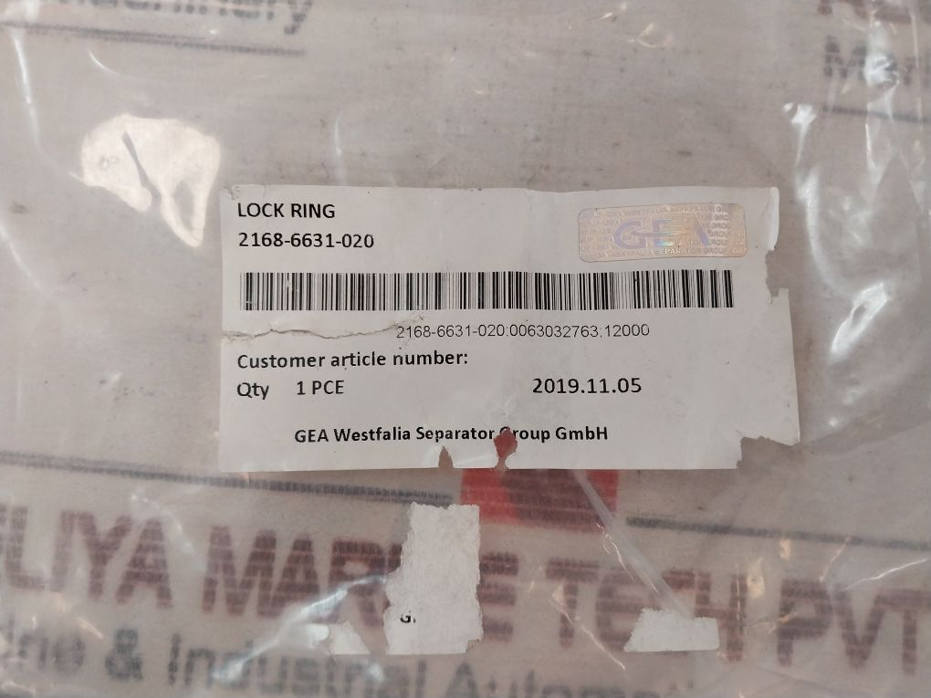 Gea 2168-6631-020 Lock Ring