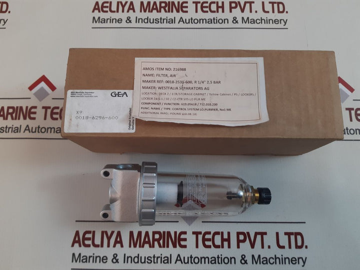 Gea Pe Max 16Bar - 230Psi Air Preparation Unit Filter