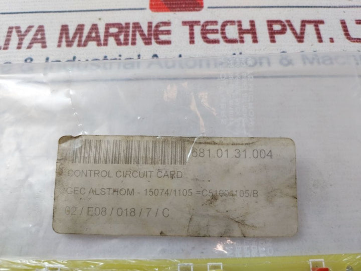 Gec Alsthom 15066/2103A Control Circuit Card