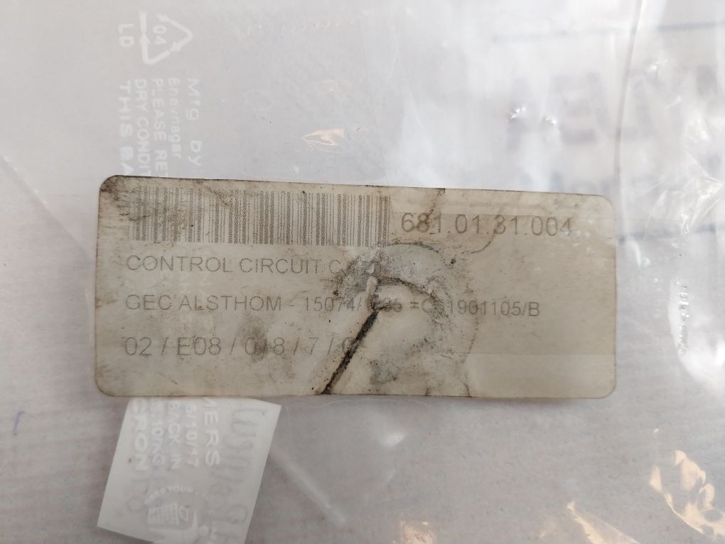 Gec Alsthom 15074/1105 Control Circuit Card