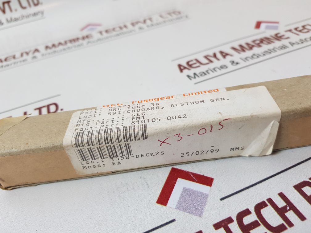 Gec Fusegear Vtf 11Kv 3A Fuse 12 Kv