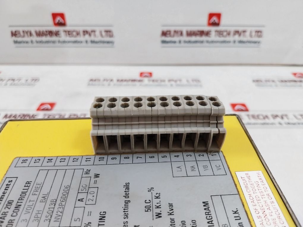 Gec Measurements Novar 200 Capacitor Controller Nv23P6D006