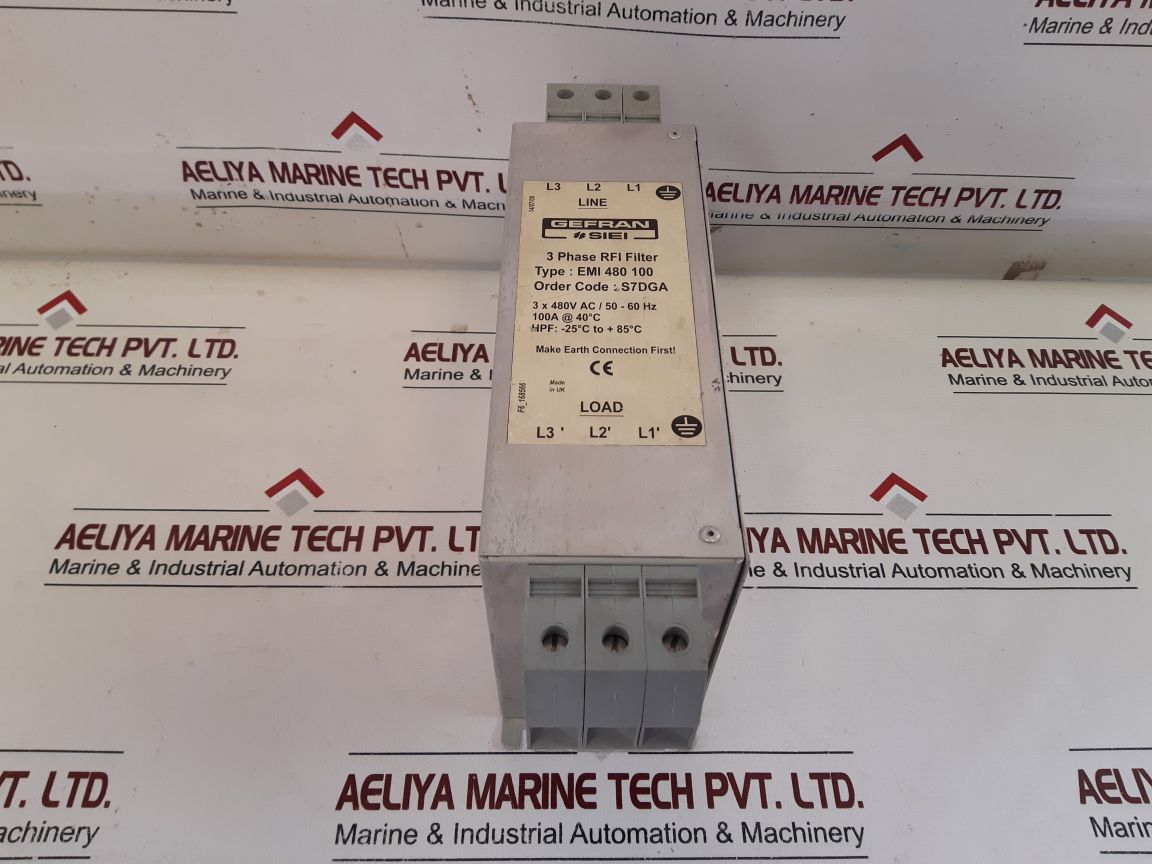 Gefran Emi 480 100 3Phase Rfi Filter S7Dga