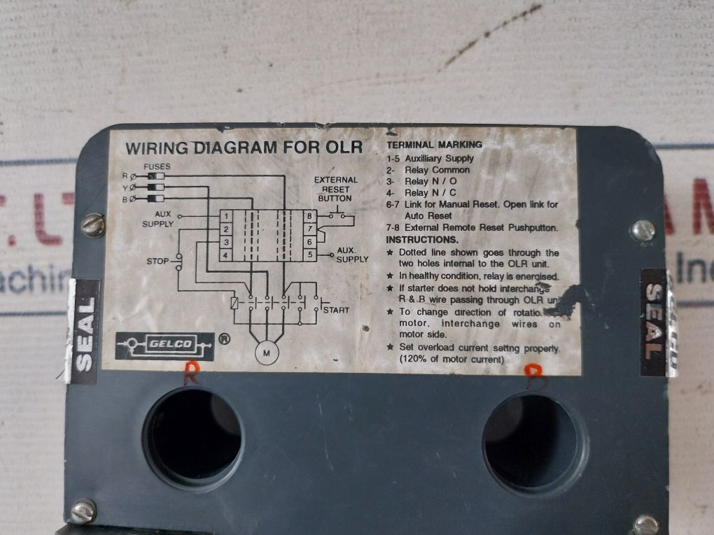 Gelco 415V Electronic Overload Relay
