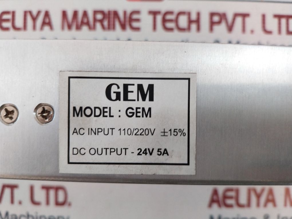 Gem 110/220V Power Supply Dc Output- 24V 5A