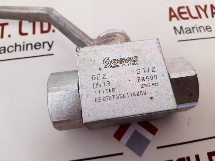 Gemels Ge2 G1/2 Dn13 Pn500 Ball Valve