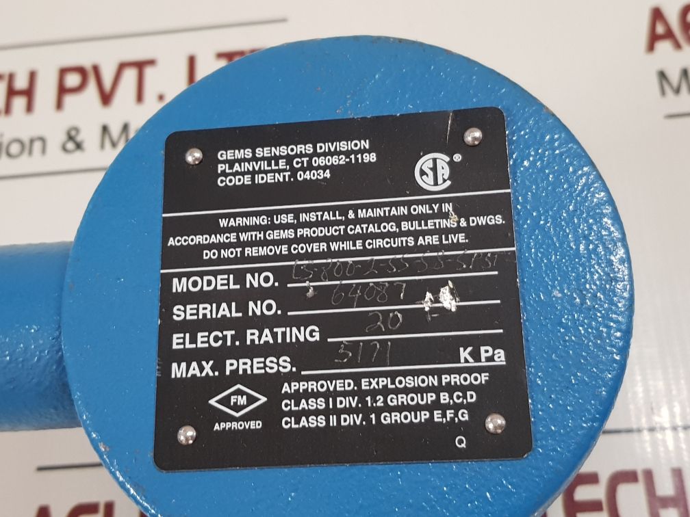 Gems Sensor Ls-800-2-ss-ss-spst Float Level Switch