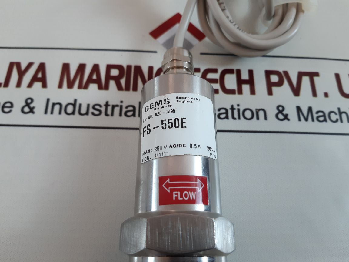 Gems sensors 020-3495 flow switch fs-550e