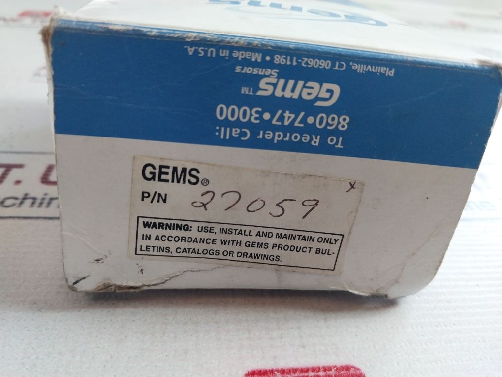 Gems Sensors 27059 Shuttle-type Flow Switch