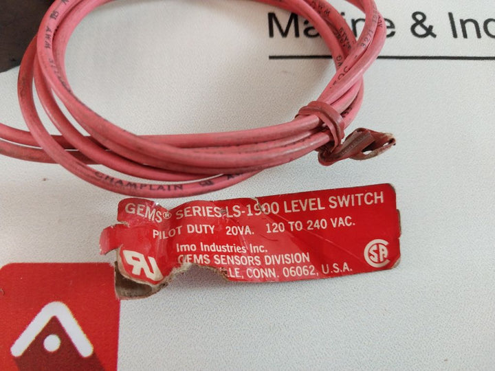 Gems Sensors Ls-1900 Level Switch
