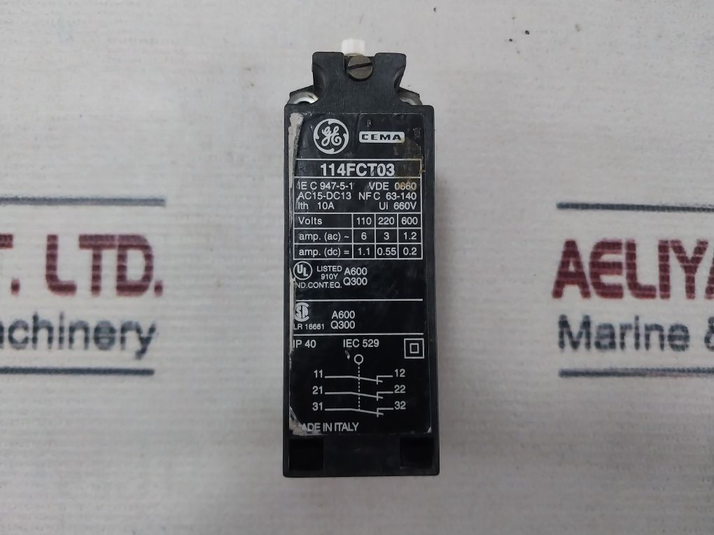 General Electric 114Fct03 Safety Limit Switch