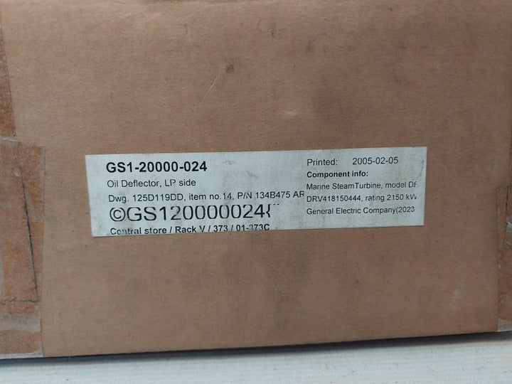 General Electric 134B475 Ar1 Oil Deflector