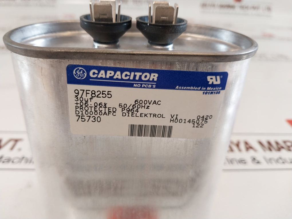 General Electric 97F8255 Capacitor 30Uf 600Vac