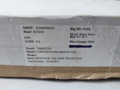 General Electric Wcr38X250 3X33 Ohms 500 Wirewound Resistor
