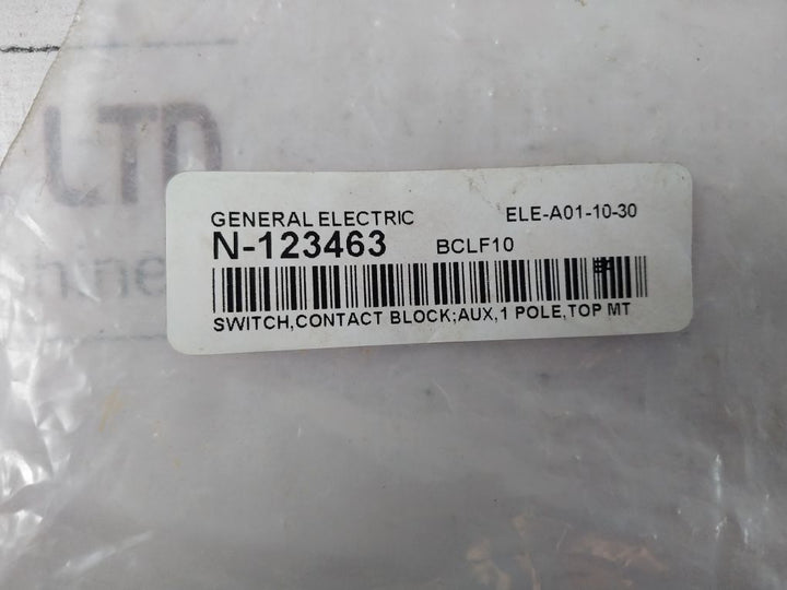 General Electric Bclf10 Switch Contact Block