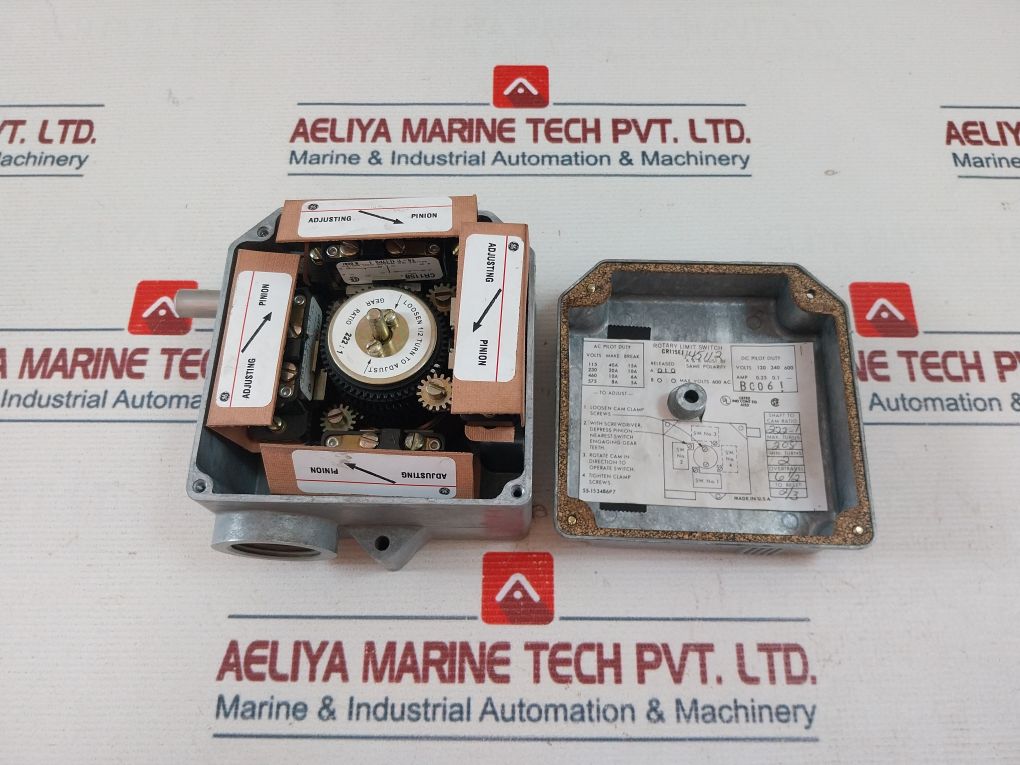 General Electric Cr115E1 Rotary Limit Switch