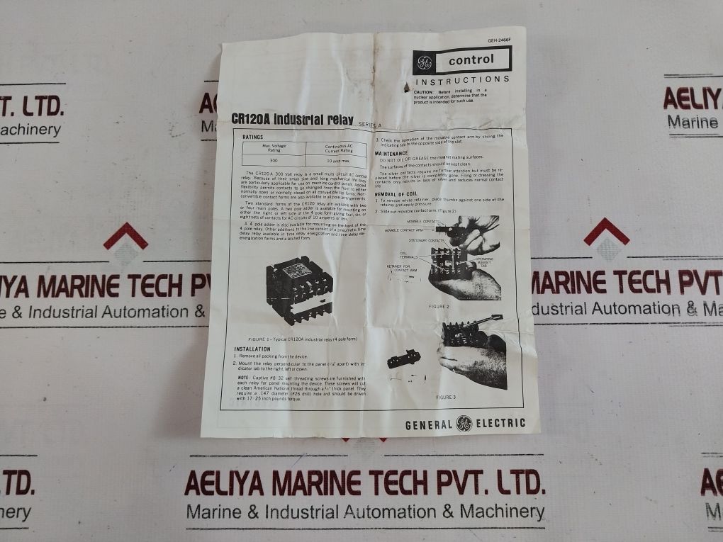 General Electric Cr120A03022Aa Industrial Relay