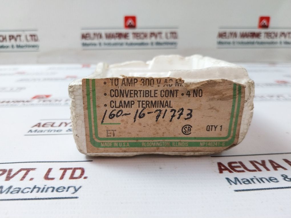 General Electric Cr120A04022Aa Industrial Relay 10Amp 300 Volts 50/60Hz