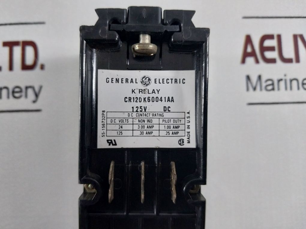 General Electric Cr120K60041Aa K Relay 125V Dc