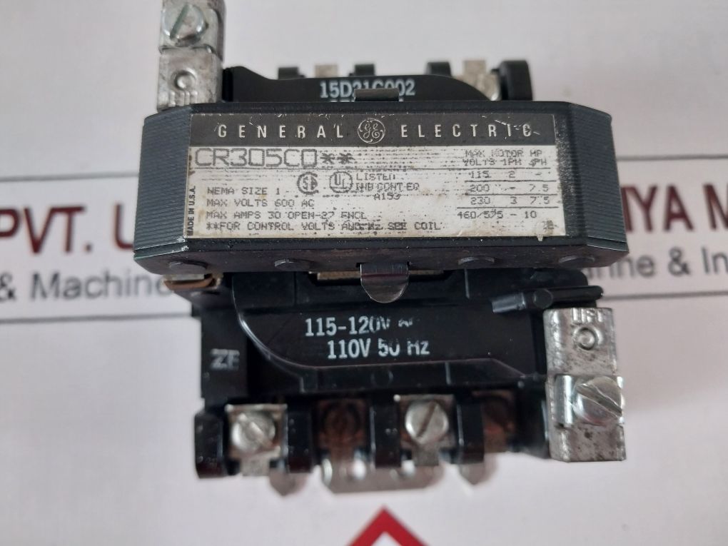General Electric Cr305C0** Nema Size 1 Contactor Series A