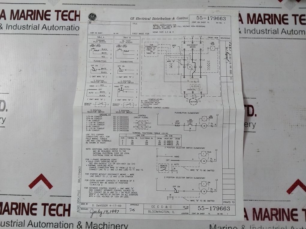 General Electric Cr306E002#**Xaaaal Magnetic Contactors, Starters & Reversers
