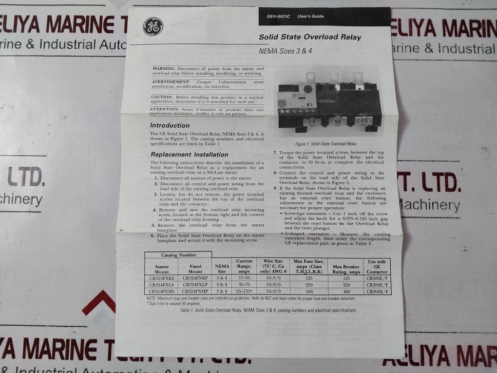 General Electric Cr306E002#**Xaaaal Magnetic Contactors, Starters & Reversers