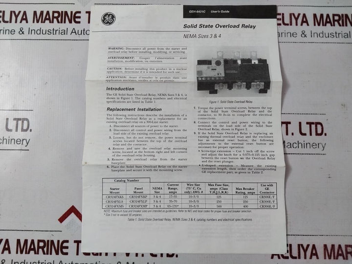 General Electric Cr306E002#**Xaaaal Magnetic Contactors, Starters & Reversers