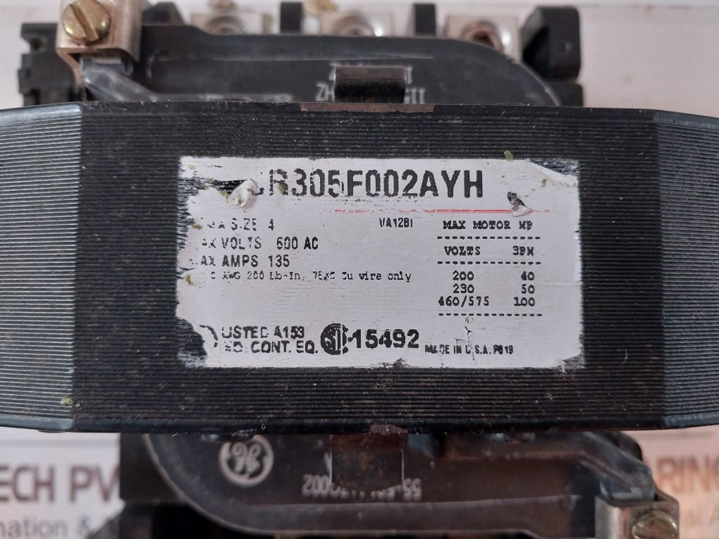 General Electric Cr306F002 Magnetic Starter