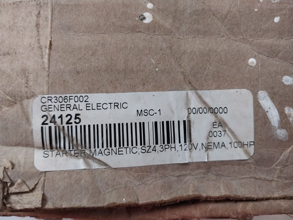 General Electric Cr306F002 Magnetic Starter