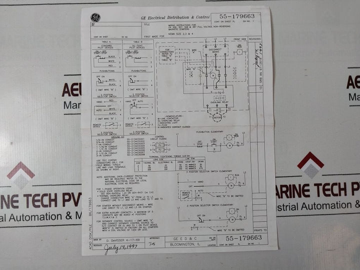 General Electric Cr306F002 Magnetic Starter